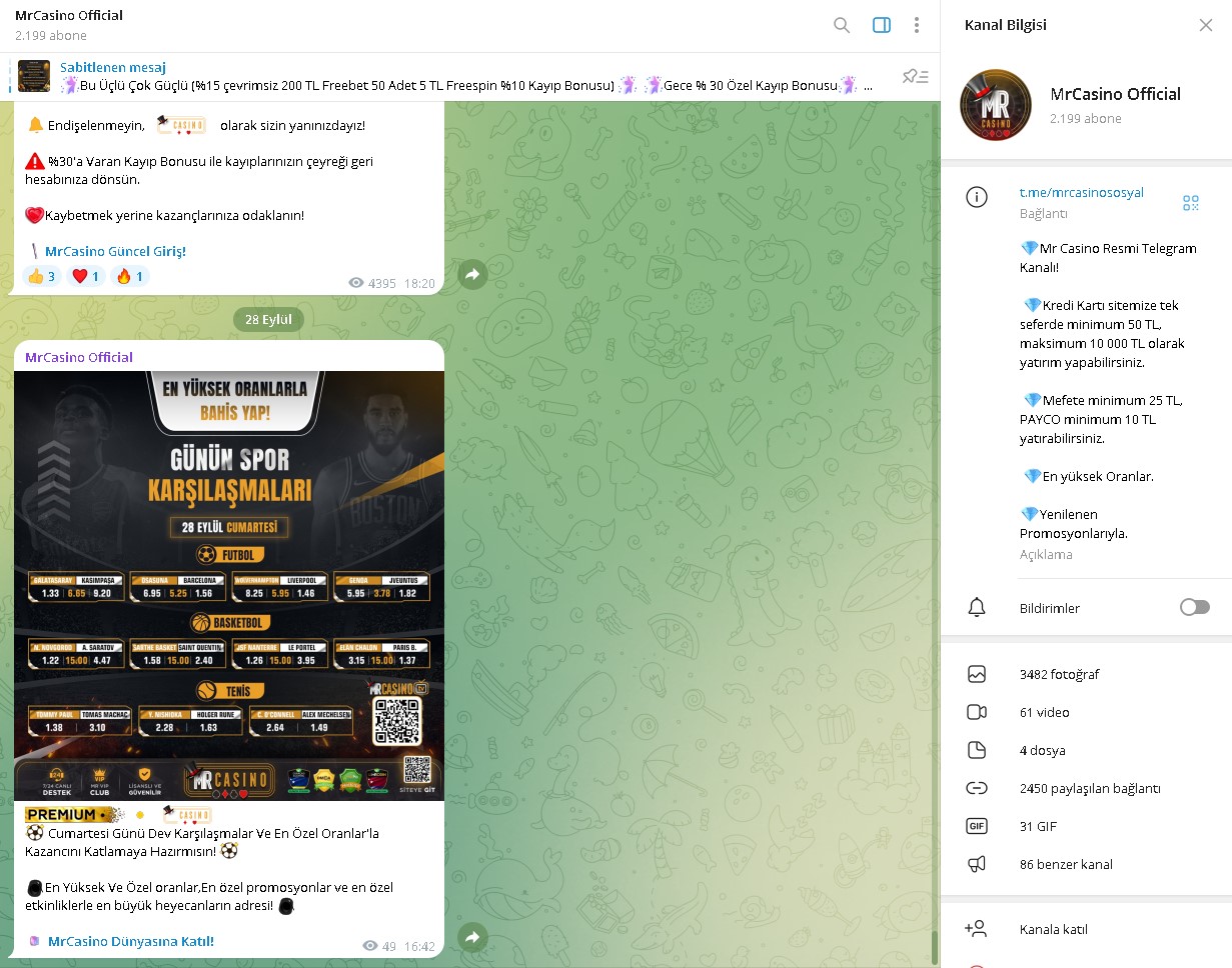 Mrcasino Telegram
